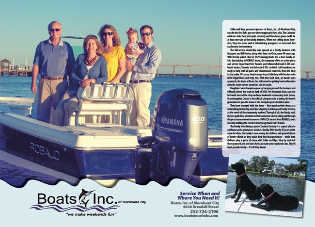 Boats, Inc. Of Morehead City info ad